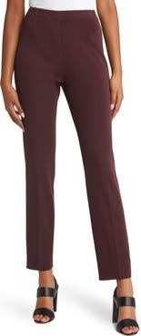 Ming Wang Pull-On Straight Leg Pants