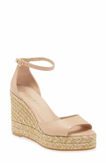 Stuart Weitzman Nudist Curve Espadrille Wedge Sandal