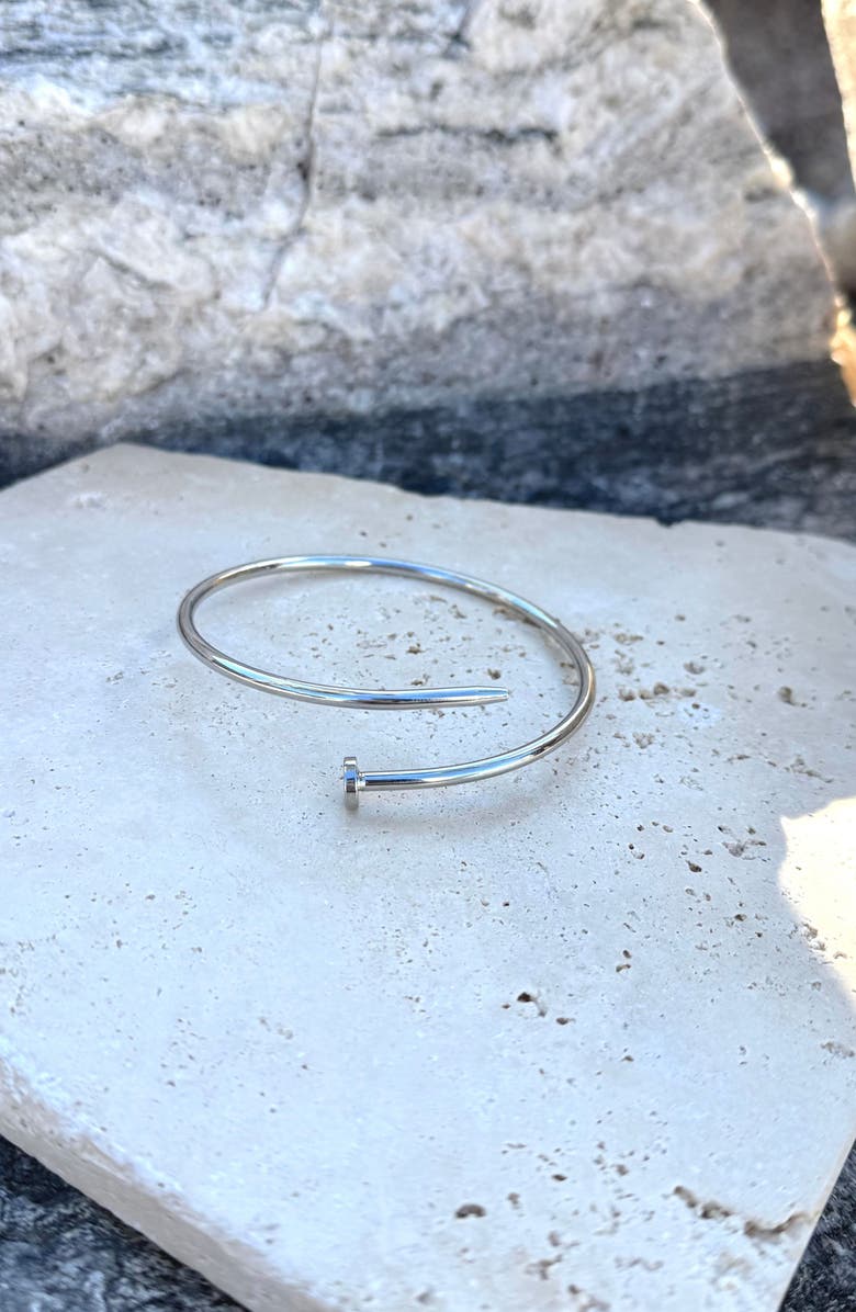 Adornia Nail Bypass Bracelet, Alternate, color,