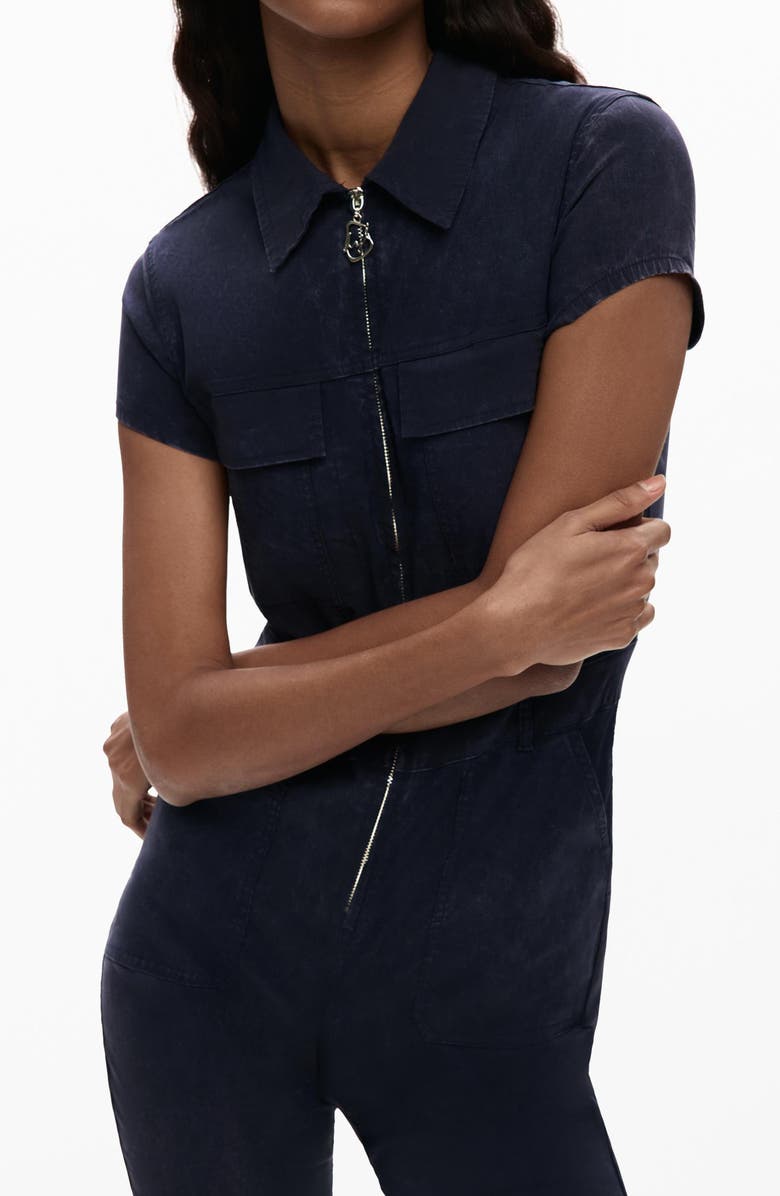 Desigual Denim Jumpsuit, Alternate, color, Dark Blue