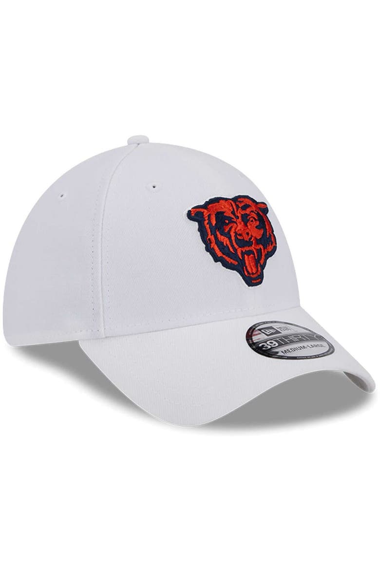 Men's New Era White Chicago Bears Main 39THIRTY Flex Hat, Alternate, color, White