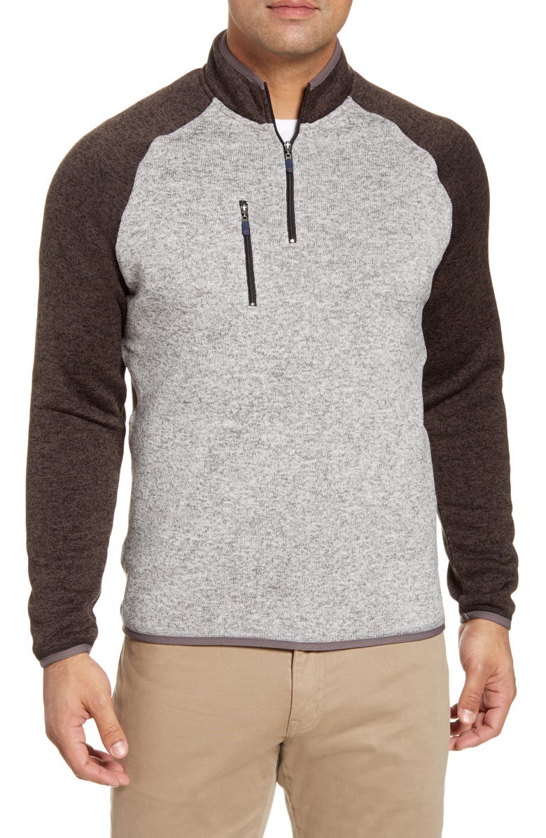 johnnie-O Alberta Water Resistant Quarter Zip Fleece Pullover, Main, color, 