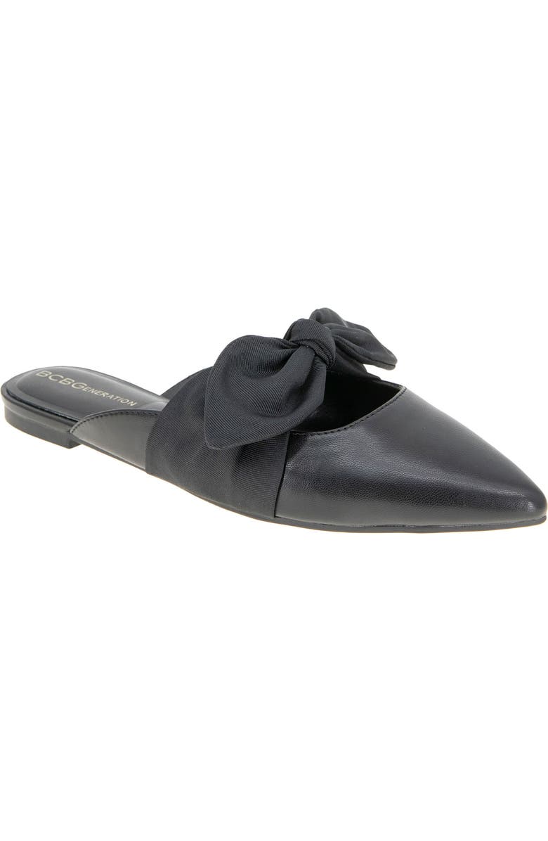 BCBGeneration Kandy Bow Mule, Main, color, Black/ Black