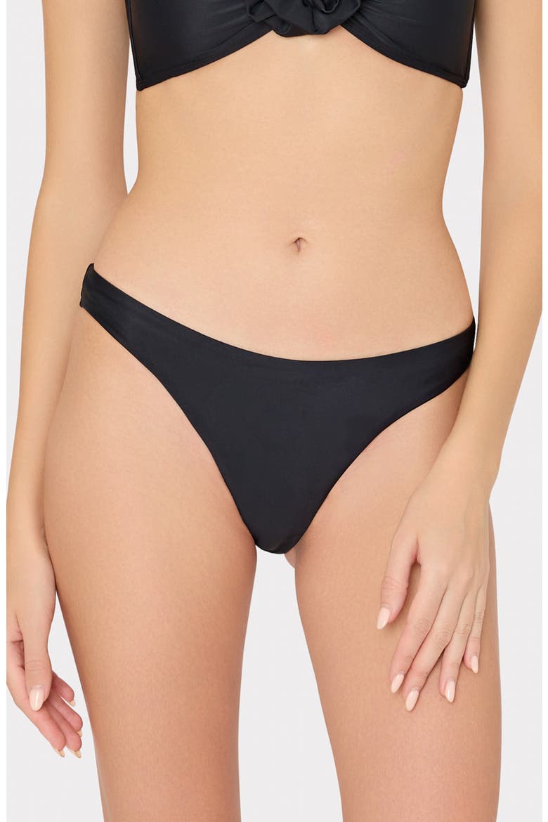 Solid Margot Bikini Bottoms, Main, color, BLACK