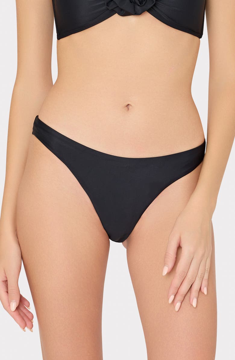 Milly Solid Margot Bikini Bottoms, Main, color, 