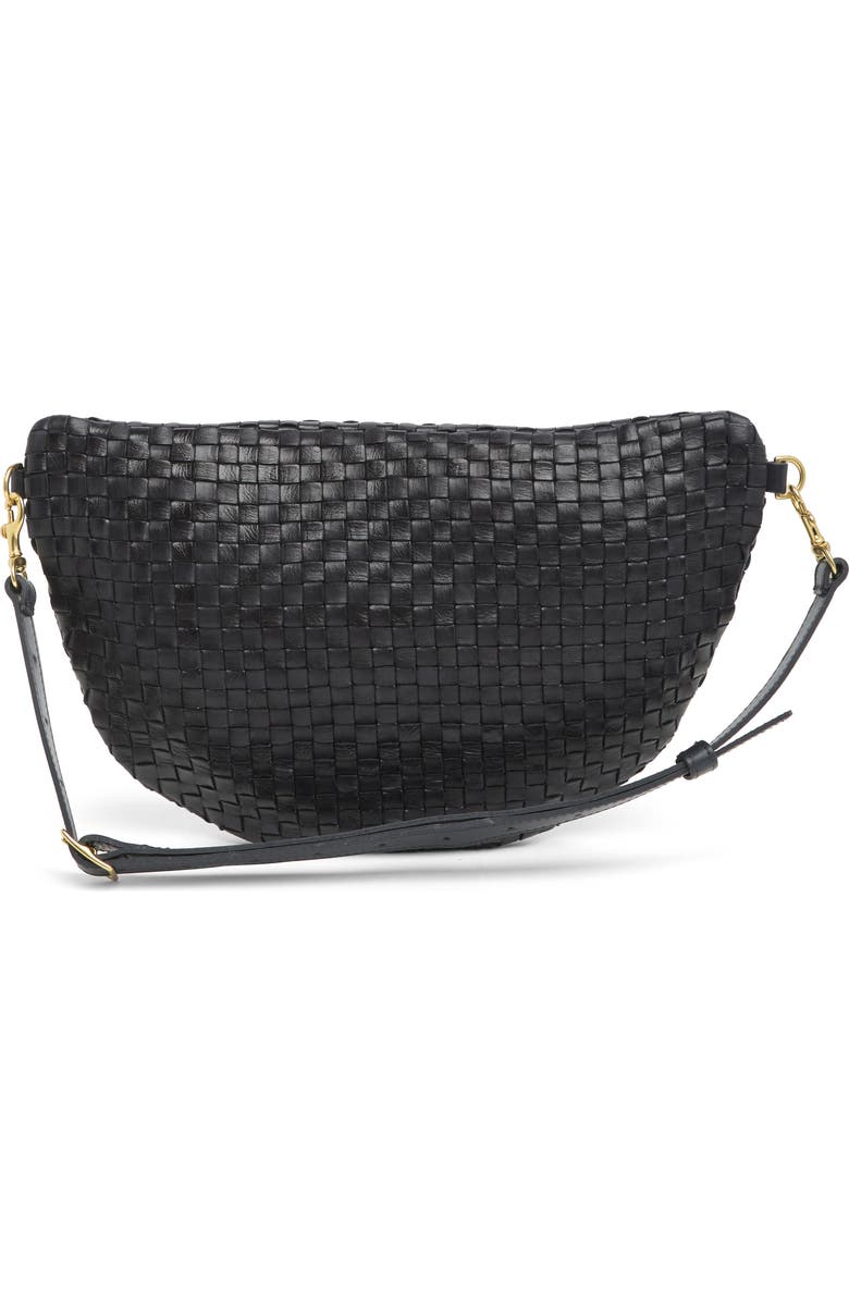 Clare V. Grande Woven Leather Belt Bag, Alternate, color,