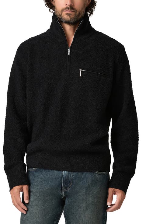 Donover Wool & Cashmere Blend Quarter Zip Sweater