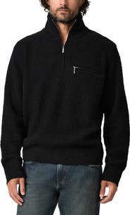 PAIGE Donover Wool & Cashmere Blend Quarter Zip Sweater