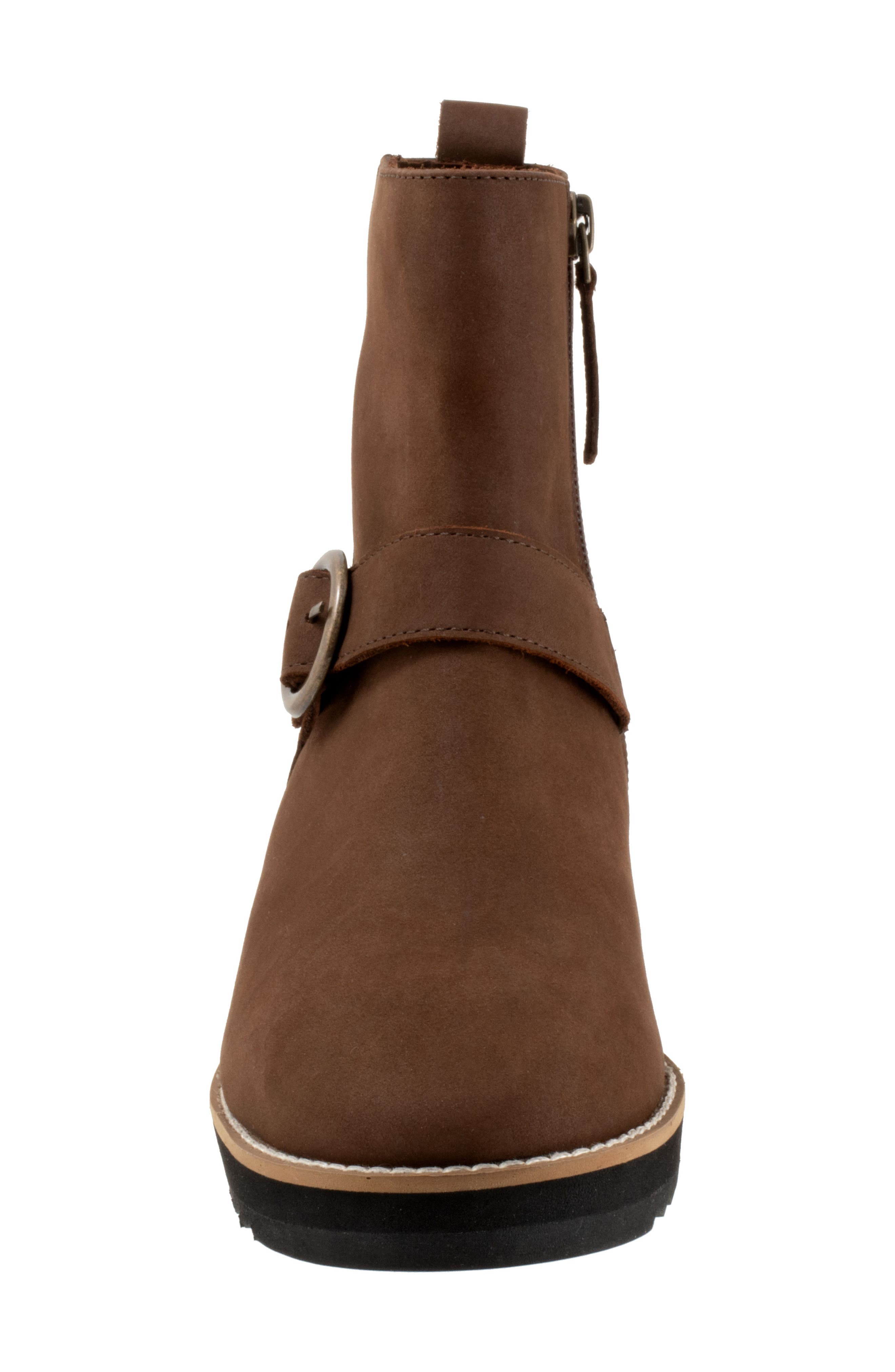 Westland Platform Wedge Bootie, Alternate, color, DARK BROWN NUBUCK