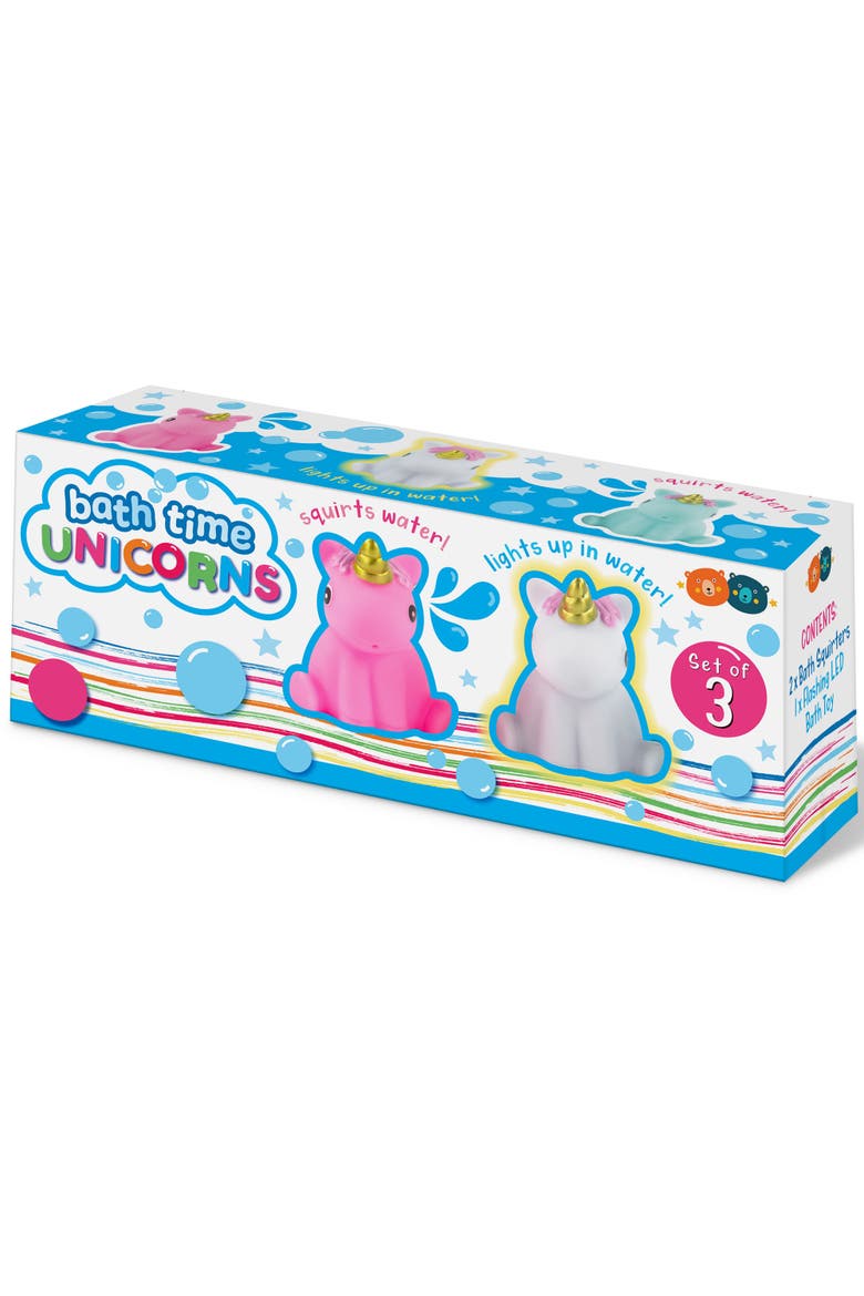Bath Time Unicorns 3 Piece Toy Set, Alternate, color, Multicolored