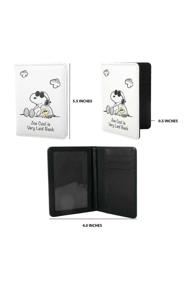 White and Black Passport Holder, Alternate, color, White, black