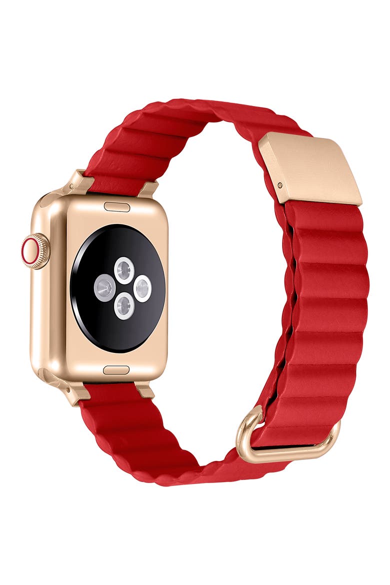Dakota Apple Watch® Watchband, Alternate, color, RED