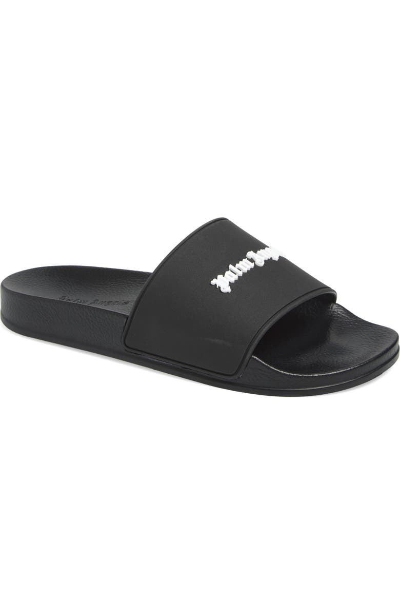 Palm Angels Logo Pool Slide Sandal, Main, color,