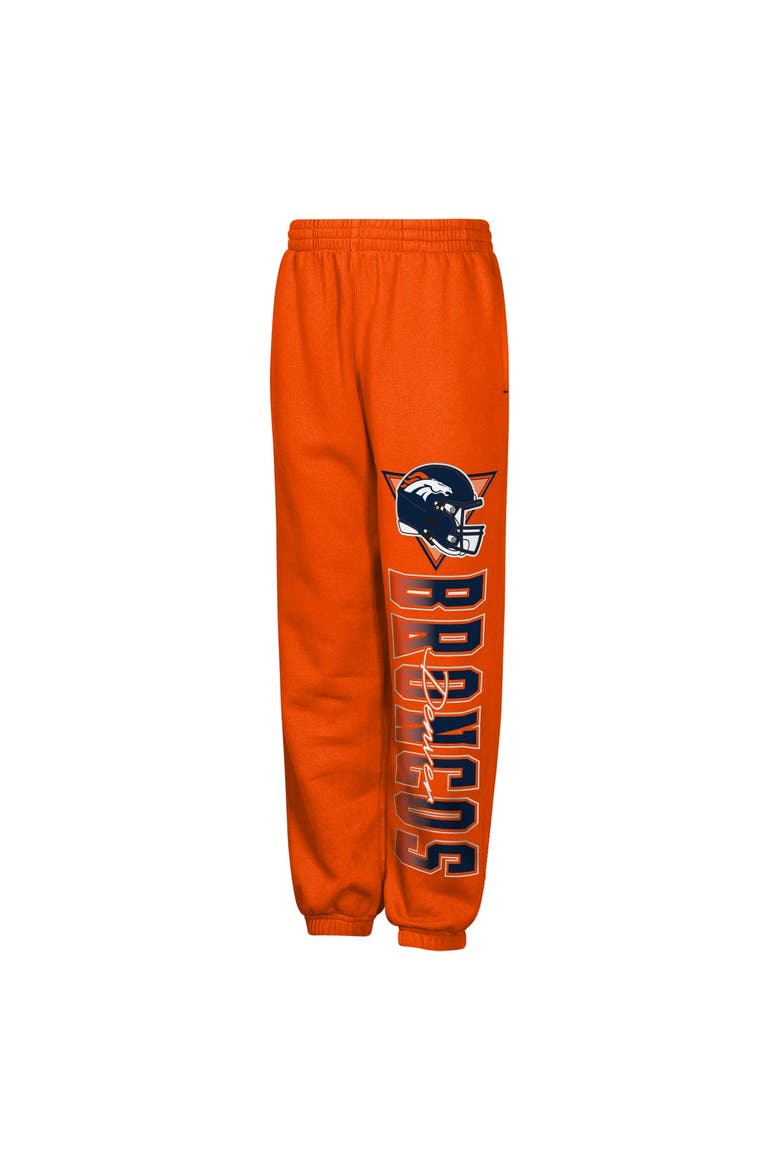 Youth Outerstuff  Orange Denver Broncos Run & Gun Sweatpants, Main, color, Orange