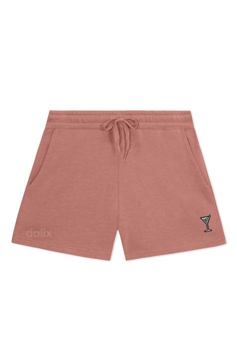 Womens Martini Midweight Washed Fleece Shorts