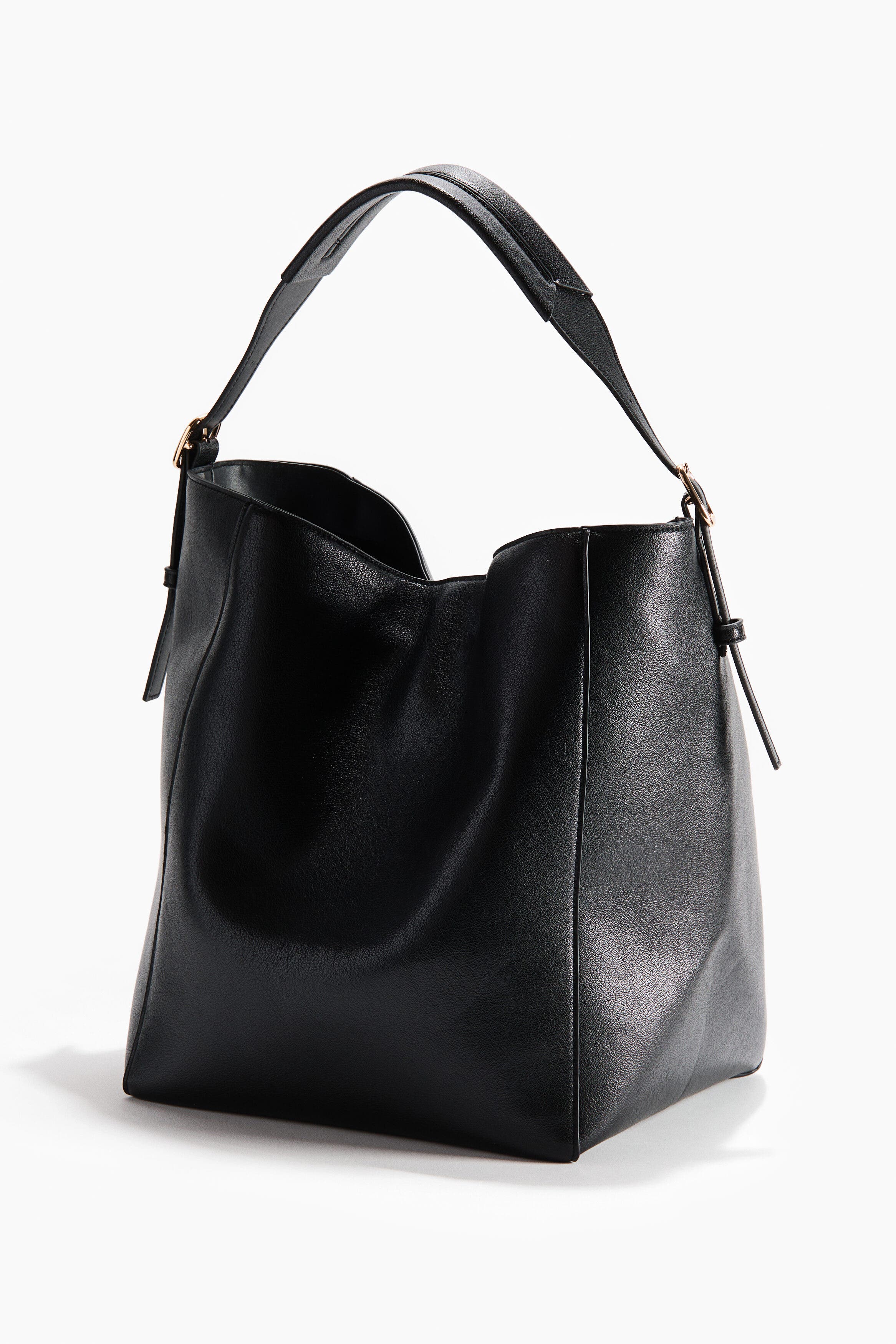 H&M Shopper, Alternate, color, Black