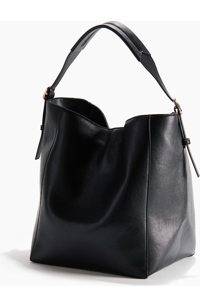 H&M Shopper, Alternate, color, Black