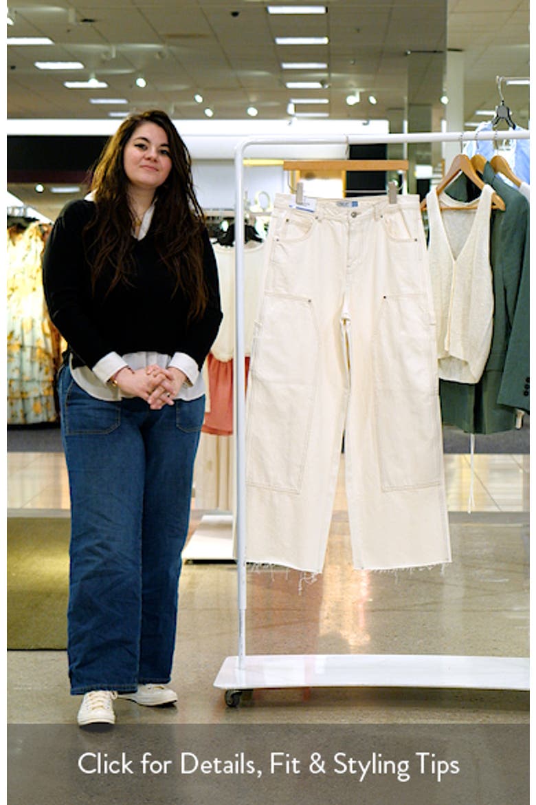 Raw Hem Wide Leg Carpenter Jeans video