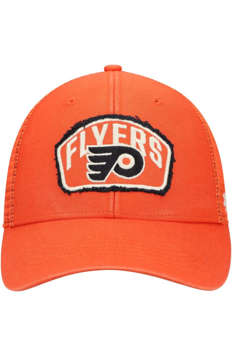 '47 Men's '47 Orange Philadelphia Flyers Cledus MVP Trucker Snapback Hat, Alternate, color,