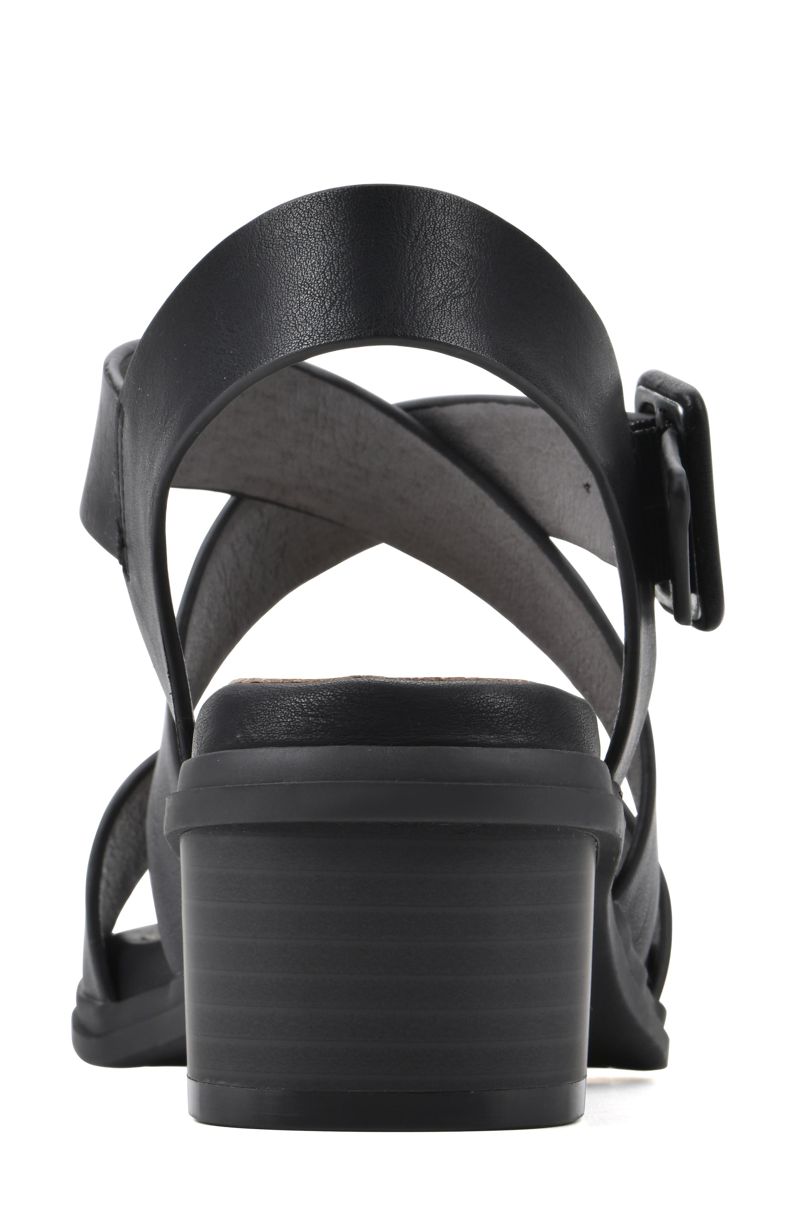 CLIFFS BY WHITE MOUNTAIN Cordovan Heeled Sandal, Alternate, color, 