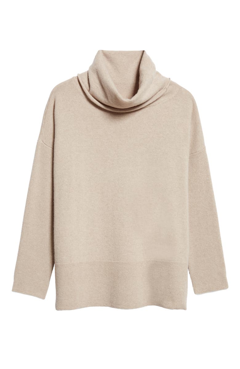 Eleventy Wool & Cashmere Rib Turtleneck Sweater, Alternate, color,
