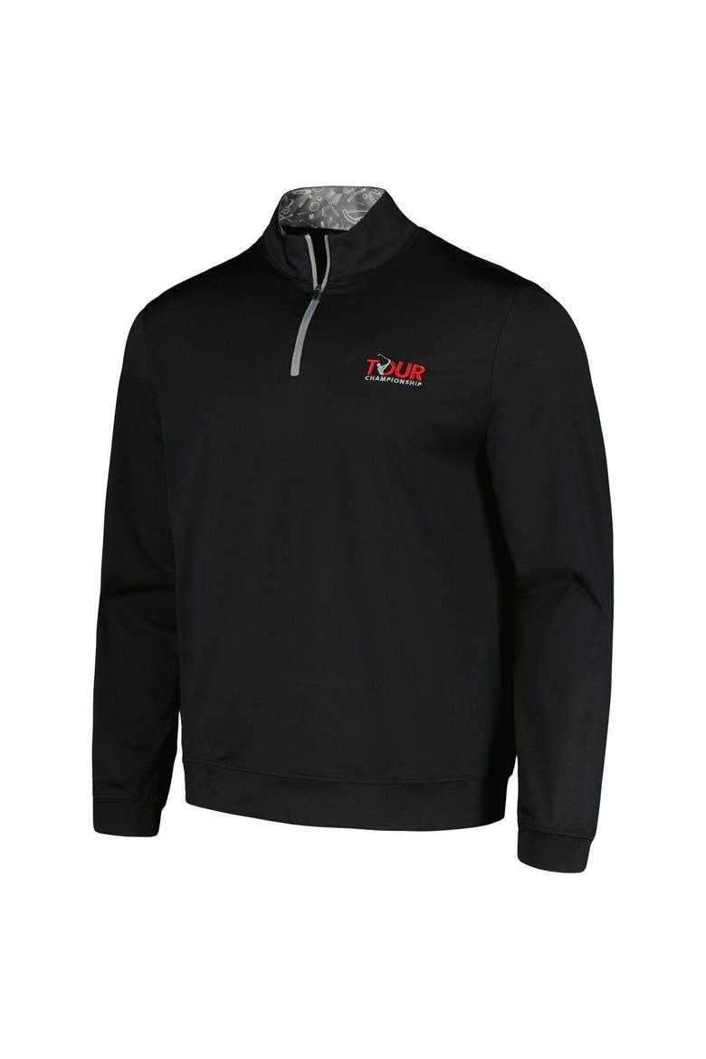 Men's Barstool Golf Black TOUR Championship Quarter-Zip Top, Alternate, color, Black