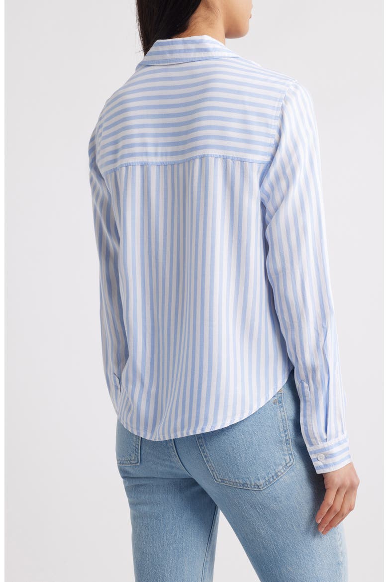 Fallon High-Low Button-Up Shirt, Alternate, color, MOSCOW LILAC