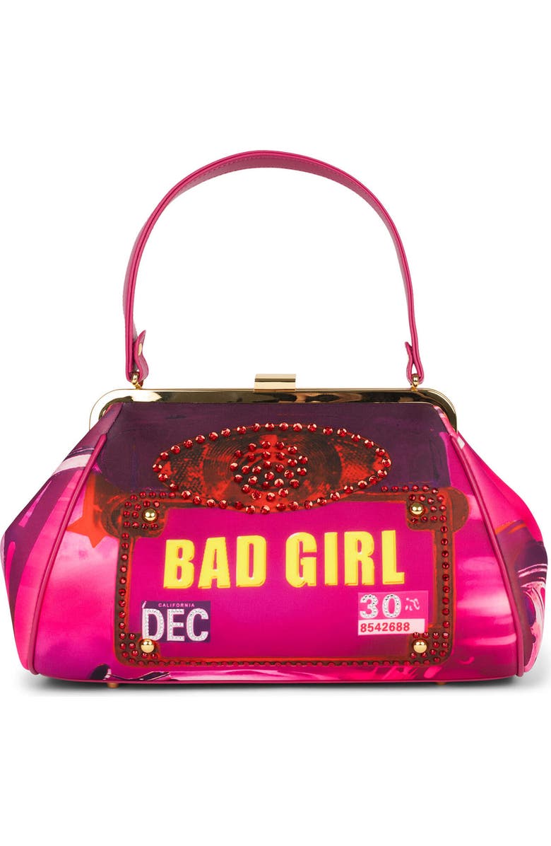 Jeffrey Campbell Beep-Beep Top Handle Bag, Main, color, Fuchsia Bad Girl Combo