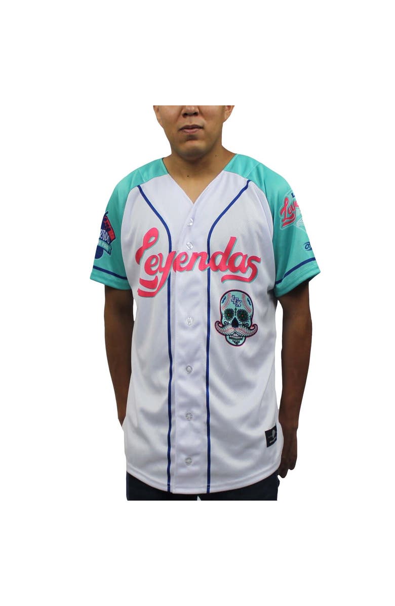 OT SPORTS Men's White/Teal Lexington Legends Copa Replica Jersey, Main, color, 