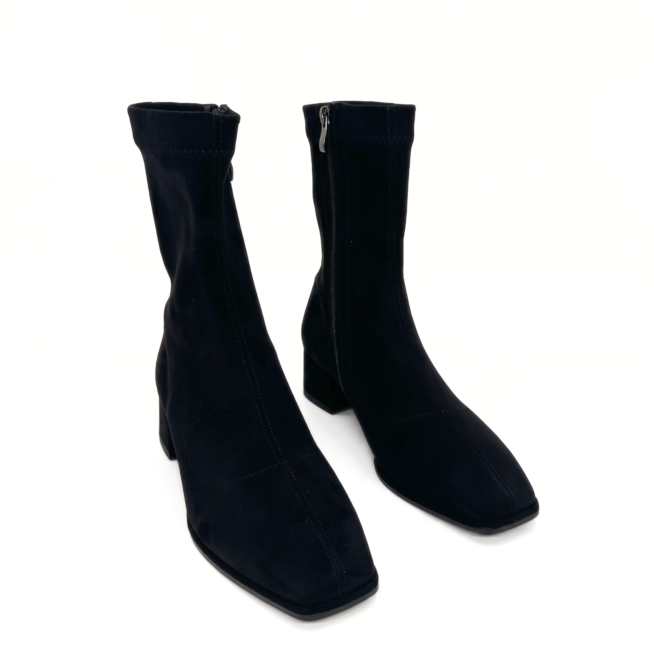 Massi Square-Toe Sock Boot, Alternate, color, Black