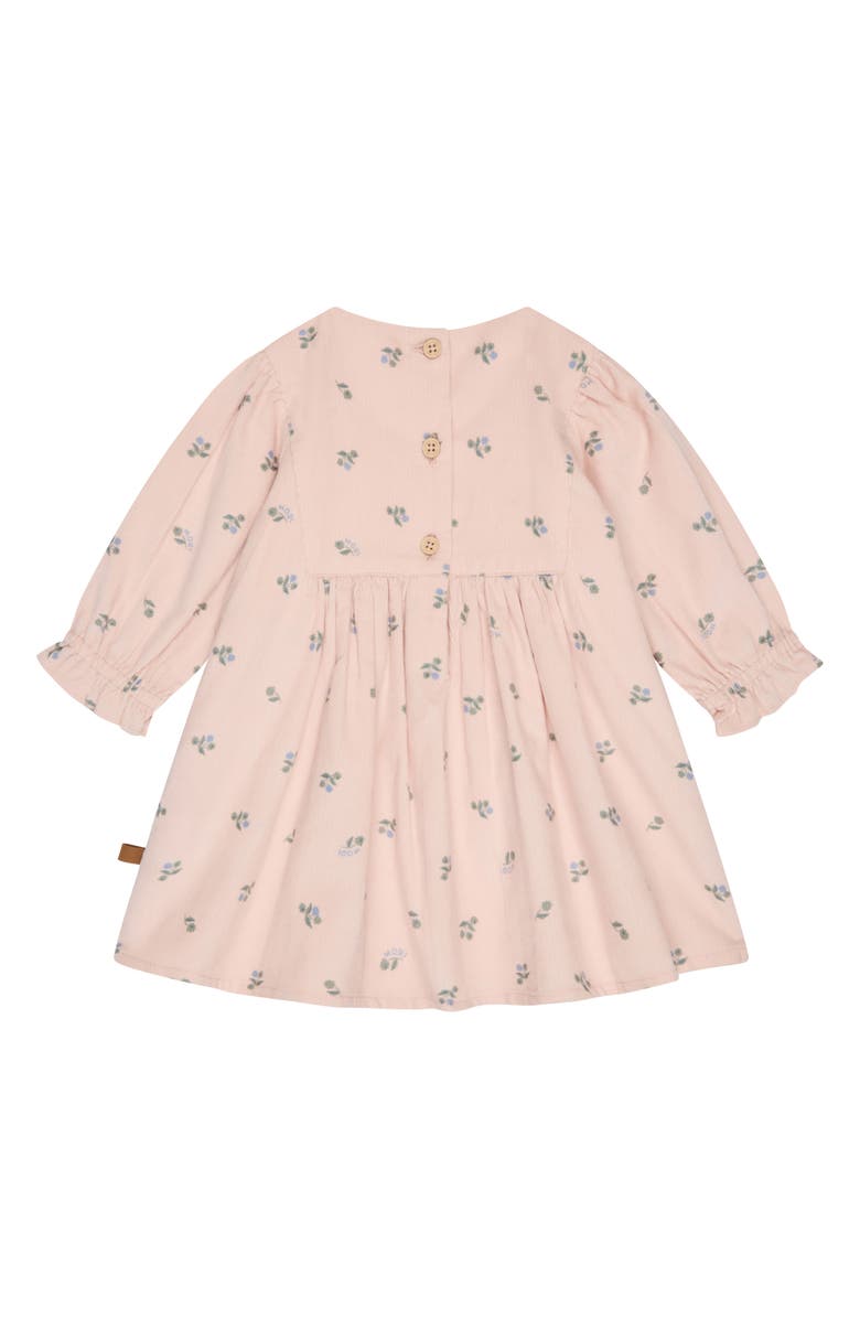 MORI Floral Print Organic Cotton Corduroy Dress, Alternate, color, Pink And Floral