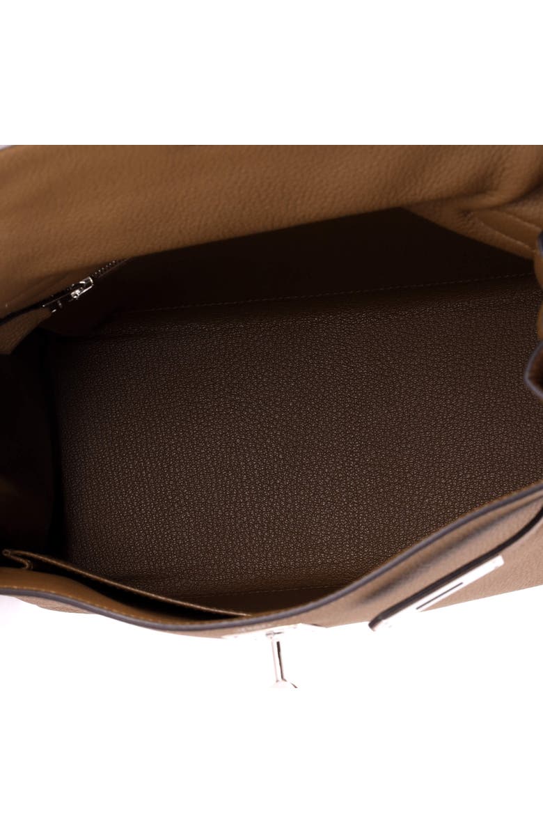 Pre-Owned Hermes Kelly Handbag Brown Togo with Palladium Hardware 28, Alternate, color, Alezan