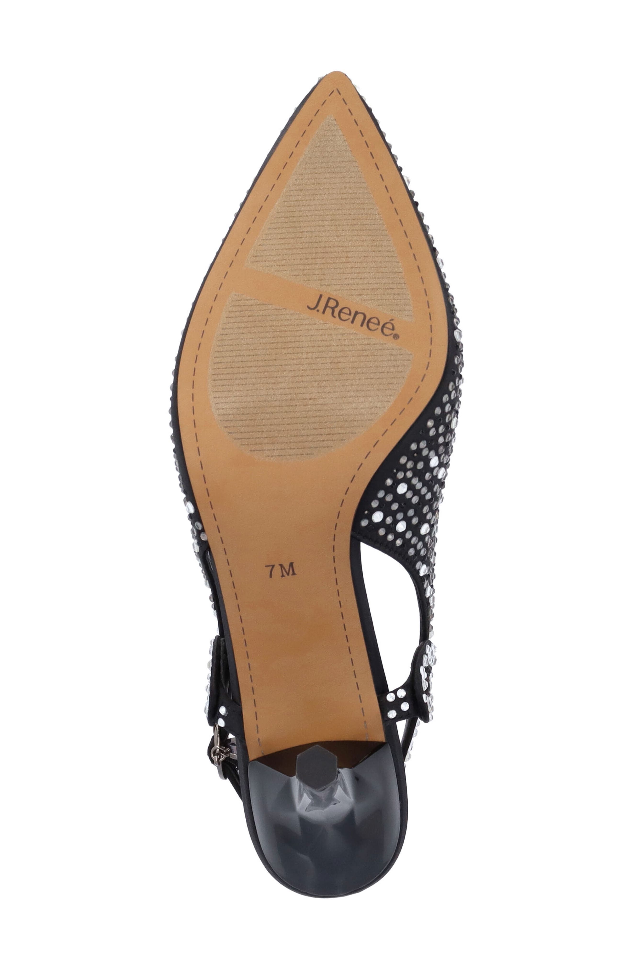 J. Reneé Viviene Slingback Pointed Toe Pump, Alternate, color, Black