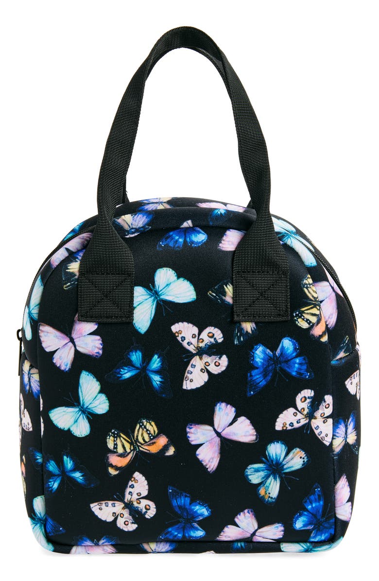 MYTAGALONGS Abstract Checkered Foodie Tote Bag, Main, color, Mariposa