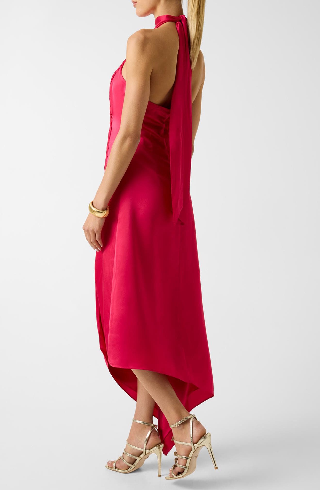 Evelina Sleeveless Halter Midi Dress - image 4