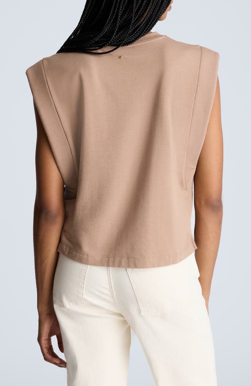 Kenneth Cole Muscle Tank With High-low Hem In Chai