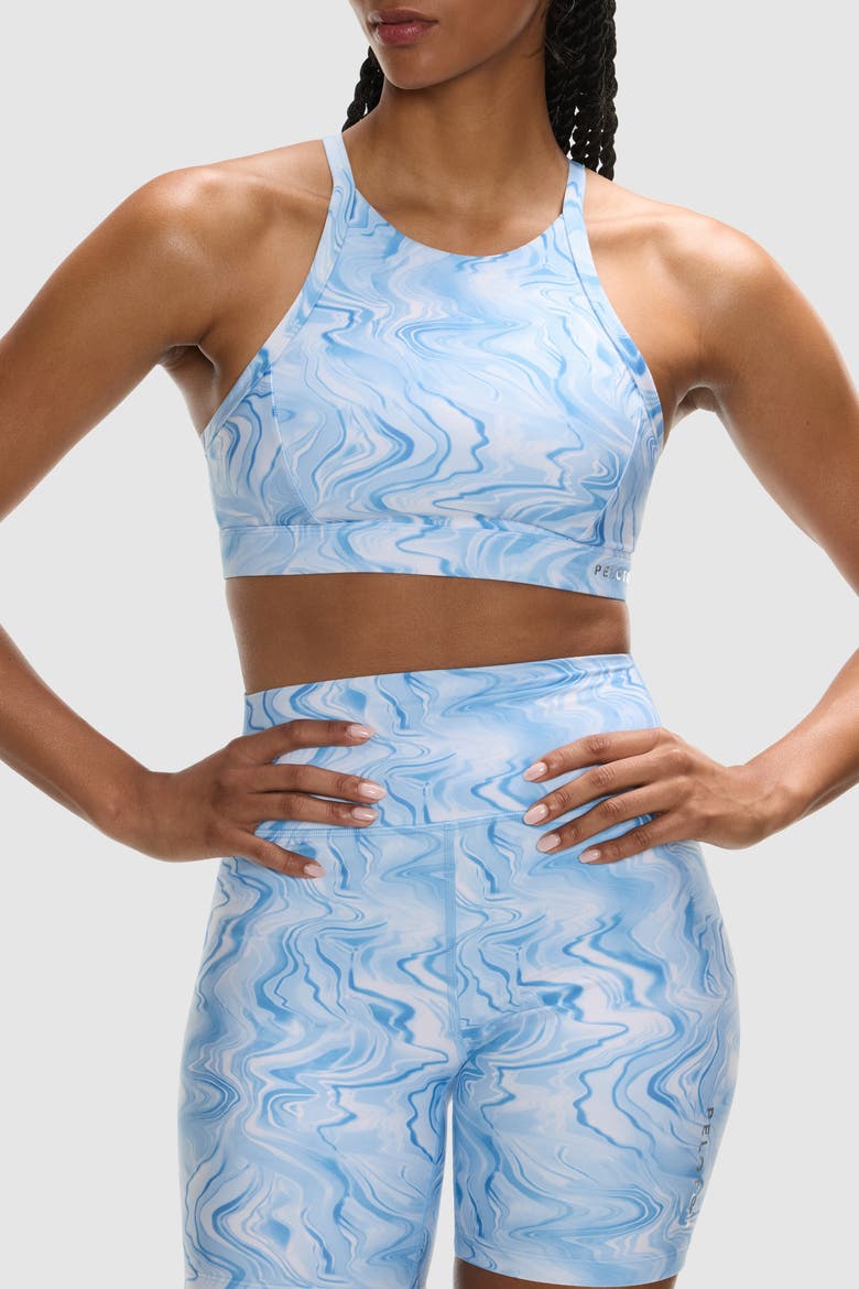 Cadent Racer Front Bra, Main, color, Oil Painting Print