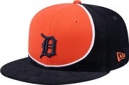 New Era Men's New Era Navy/Orange Detroit Tigers Retro Split Corduroy Snapback Hat