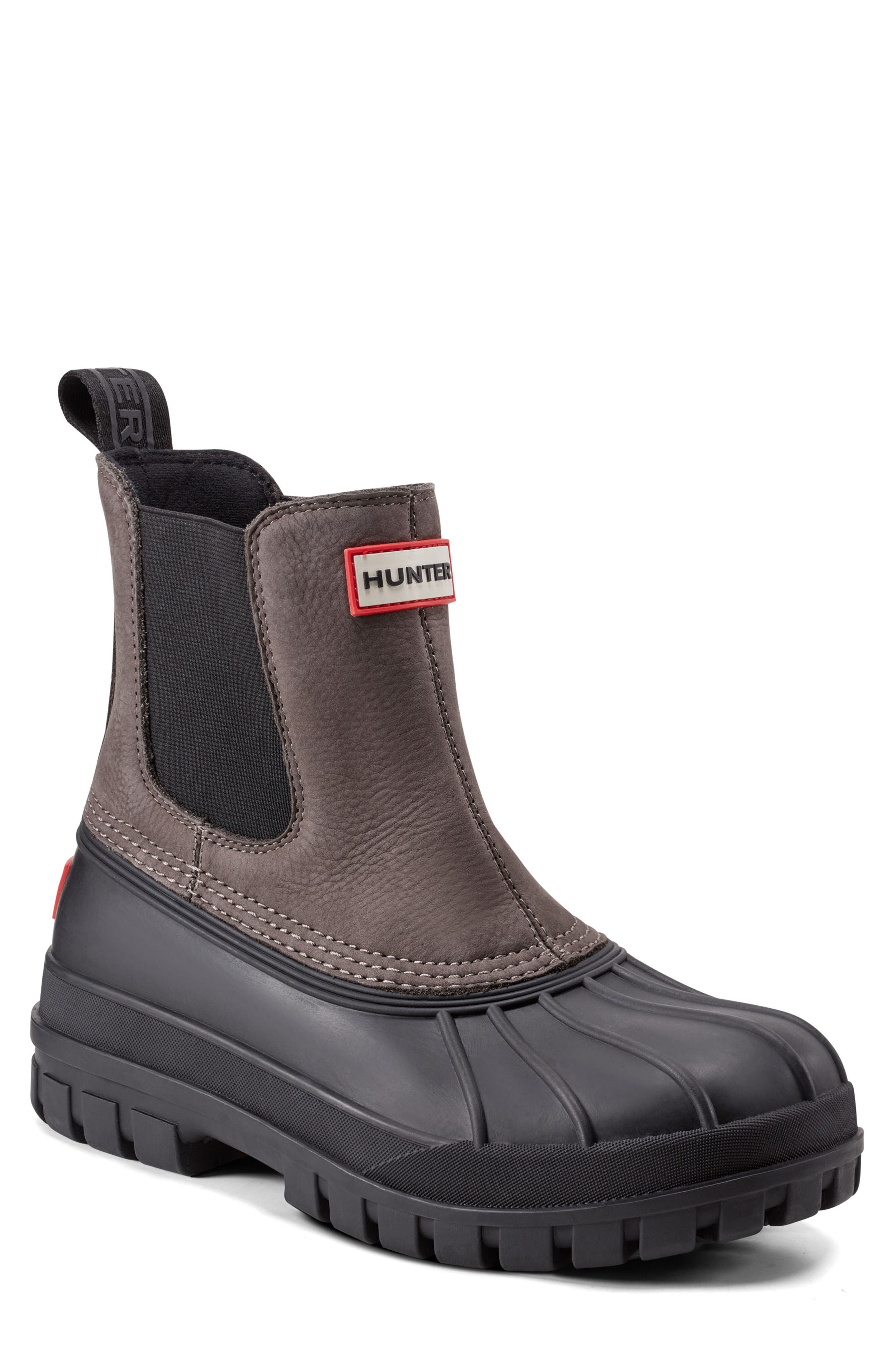 Hunter Suffolk Waterproof Insulated Boot, Main, color, Black/ Smoked Pearl
