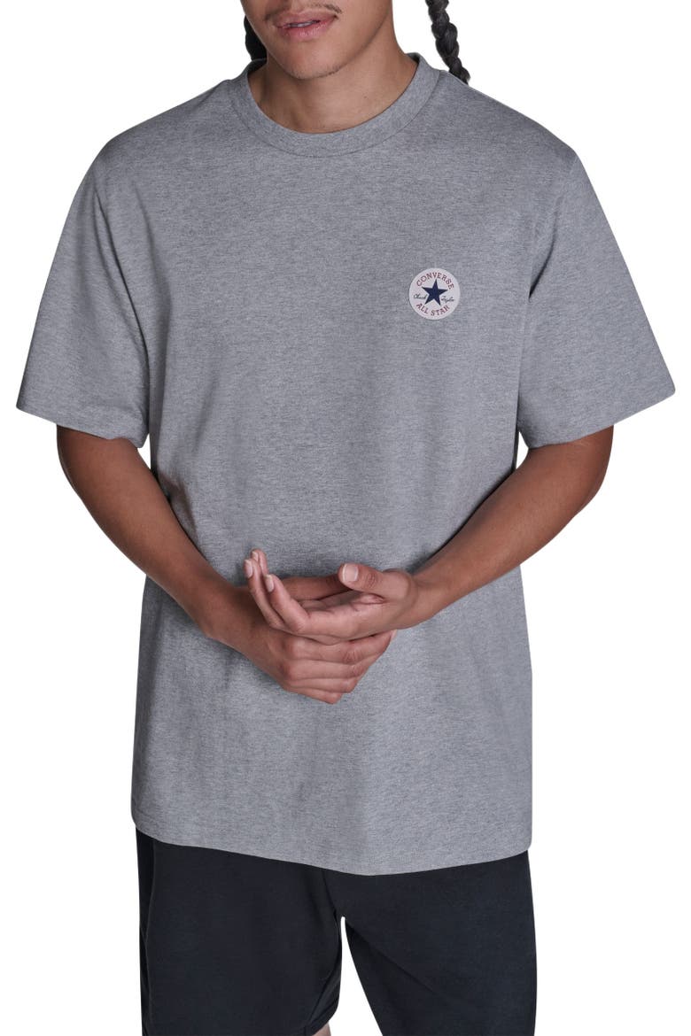 Chuck Taylor All Star Classic Patch T-Shirt, Main, color, VINTAGE GREY HEATHER