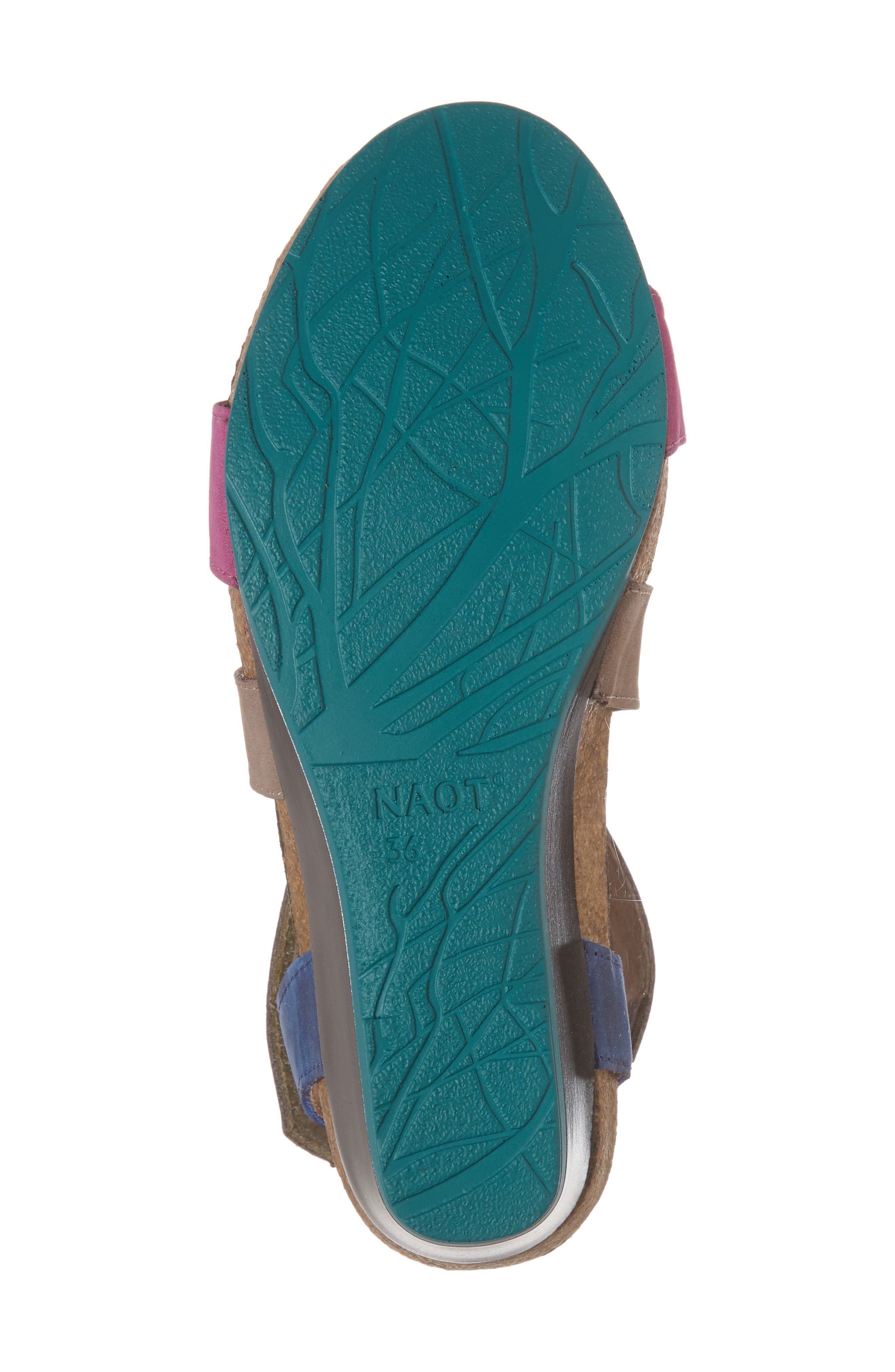 Vixen Wedge Sandal, Alternate, color, PINK PLUM NUBUCK