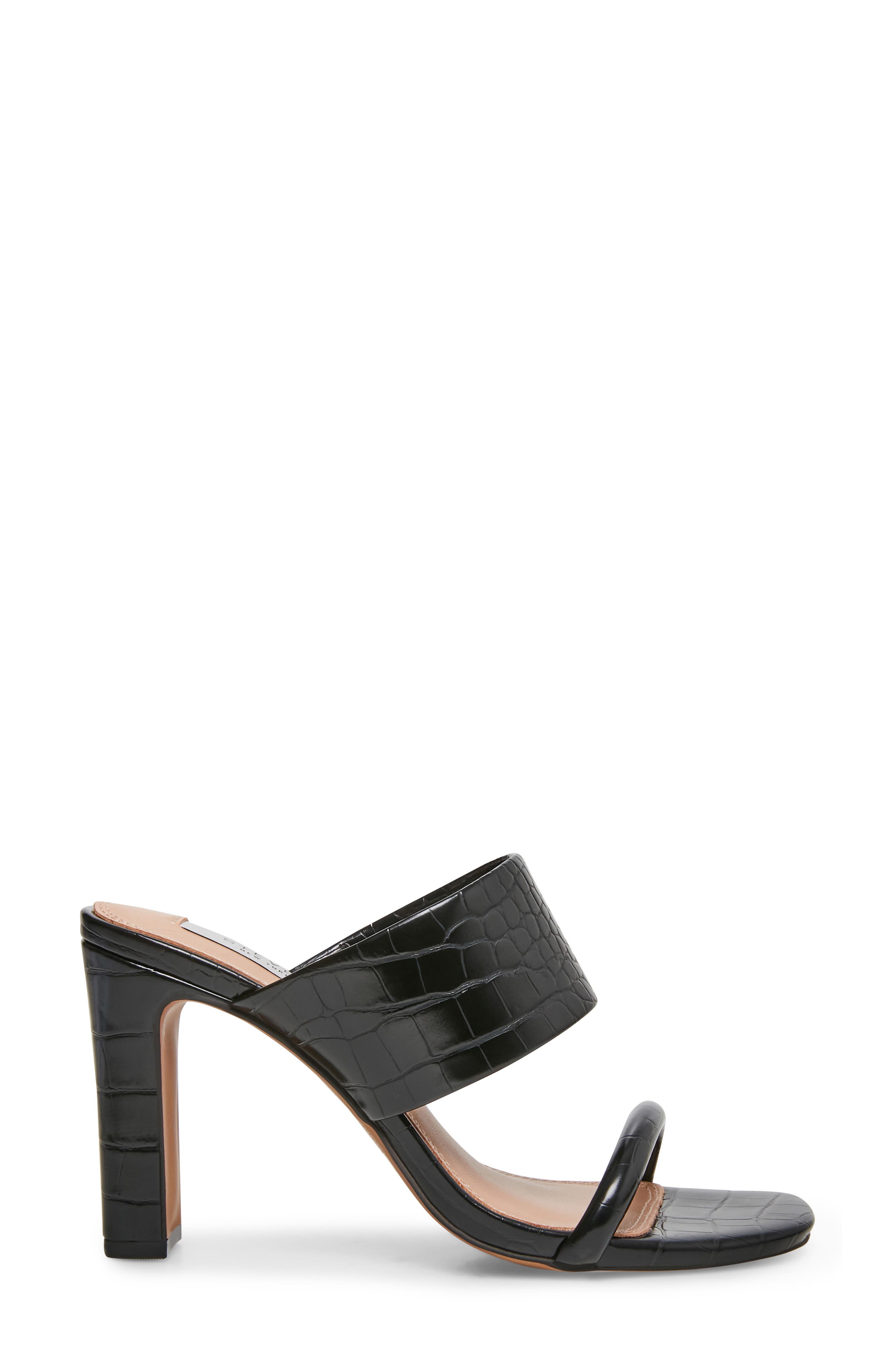 Steven New York Jive Croc Embossed Slip On Sandal, Alternate, color, 