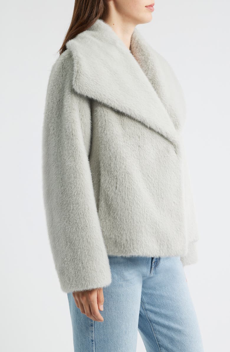 Sam Edelman Faux Fur Jacket, Alternate, color, Moon Stone
