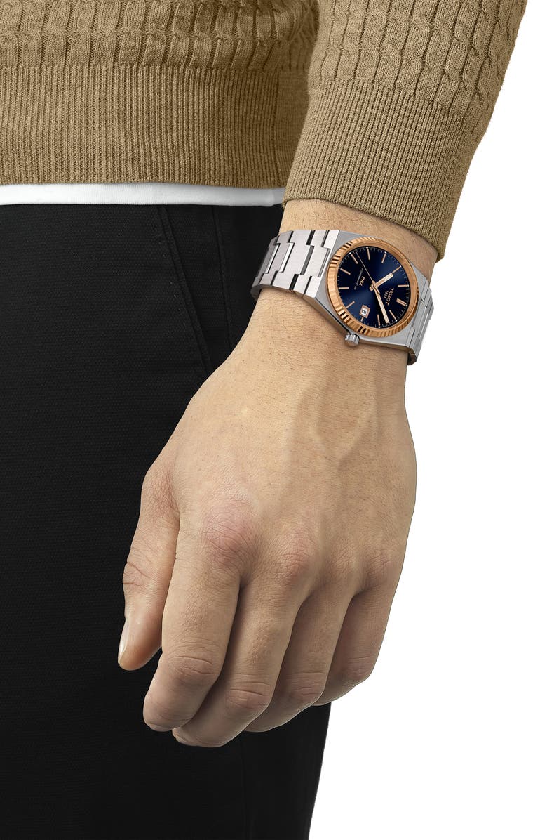 Tissot PRX Powermatic 80 Bracelet Watch, 40mm, Alternate, color, Grey