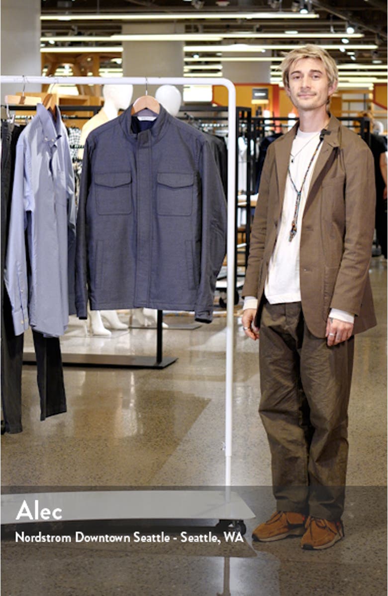 Norfolk Water Resistant Wool Bomber Jacket, sales video thumbnail