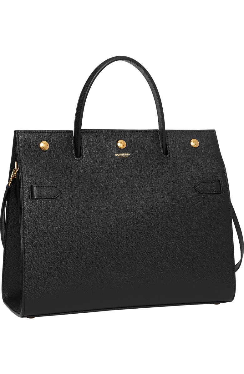 Burberry Medium Title Leather Bag, Main, color,