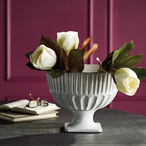 Napa Home & Garden Column Footed Bowl In White
