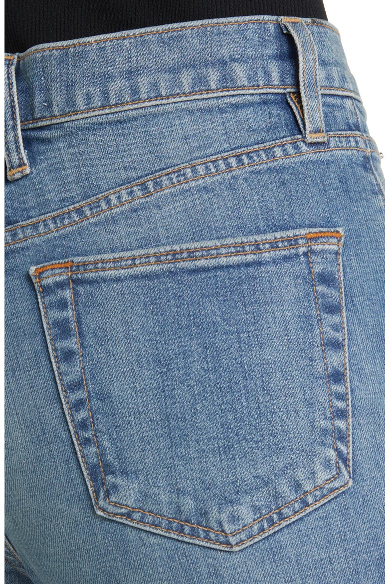 Grace High Waist Raw Hem Wide Leg Jeans, Alternate, color, LAUREL CANYON