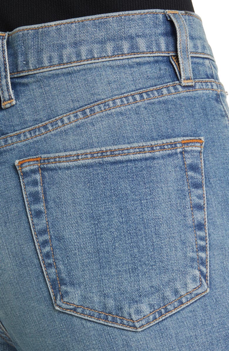 SLVRLAKE Grace High Waist Raw Hem Wide Leg Jeans, Alternate, color, Laurel Canyon