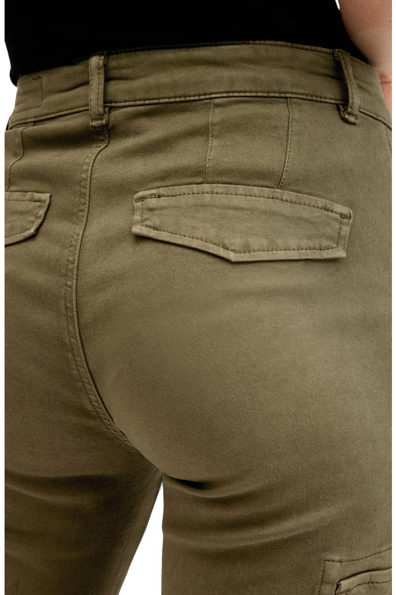 Duran Camp Skinny Cargo Pants, Alternate, color, KHAKI GREEN